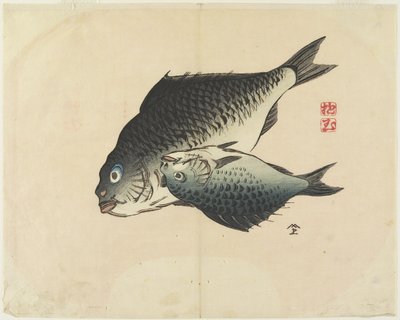 Pair of Fish, c. 1830 by Hogyoku